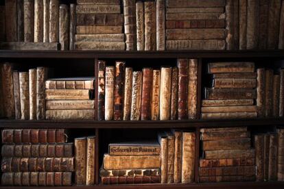 Biblioteca del escritor en su casa museo.