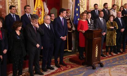 Sesión solemne de las Cortes con motivo de la celebración del 41 aniversario de la Constitución.