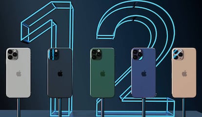 Diseños de concepto de los nuevos iPhone 12.