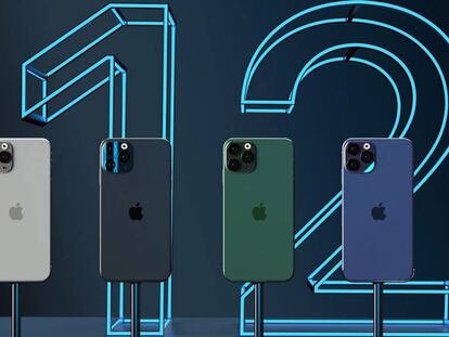 Diseños de concepto de los nuevos iPhone 12.