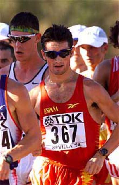 Francisco Fernández, durante los mundiales de Sevilla 99.