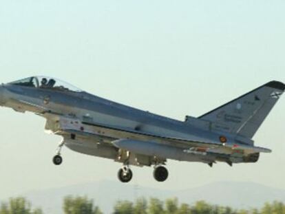 El avión Eurofighter.