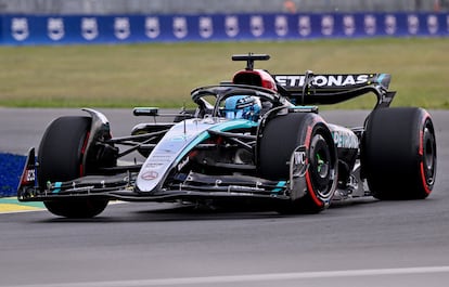 George Russell de Mercedes en el GP de Canadá