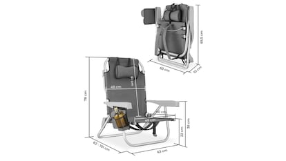 Silla plegable tipo mochila julio 26 cuerpo 2