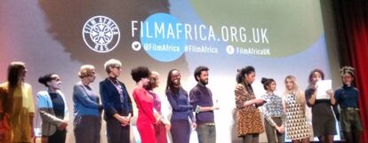 Organizadores del Film Africa en la gala de clausura