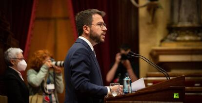 El vicepresidente de la Generalitat en funciones, Pere Aragonès.