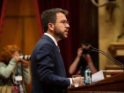 El vicepresidente de la Generalitat en funciones, Pere Aragonès.