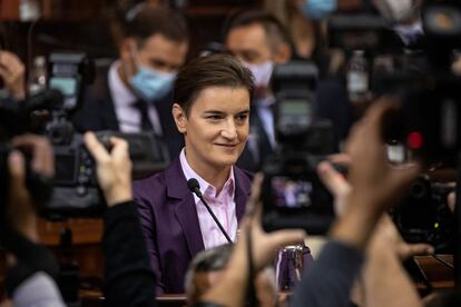 Ana Brnabic, en 2020 en Belgrado.