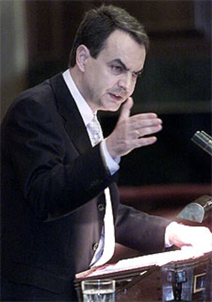 José Luis Rodríguez Zapatero, durante su intervención.