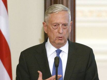 Jim Mattis, el secretario de Defensa.