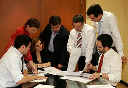 José Blanco, el pasado jueves, durante una reunión preparatoria del congreso.