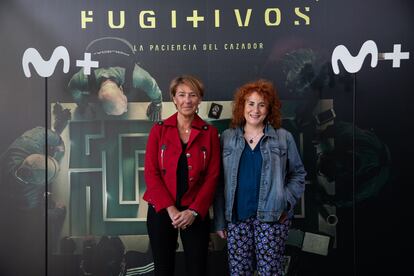 Elena García y Susana Alonso, creadoras de 'Fugitivos', durante una sesión promocional.