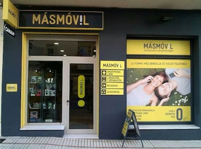 Una tienda de MásMóvil.