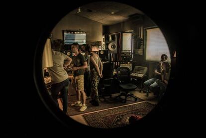 Sala de control de Sol de Sants Studios.