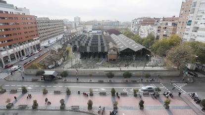 Las cocheras de Cuatro Caminos, primeras cocheras de metro de España. 