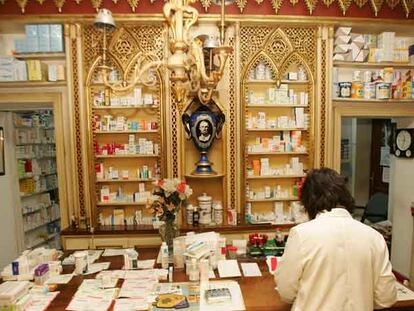 Farmacia rococó en San Bernardo