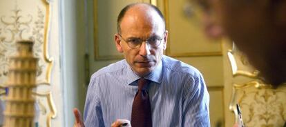 El primer ministro italiano, Enrico Letta.