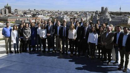 Foto de familia de los cabezas de lista del Partido Popular para las próximas elecciones generales.