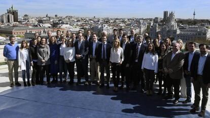 Foto de familia de los cabezas de lista del Partido Popular para las próximas elecciones generales. 