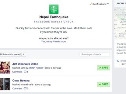 Facebook Safety Check, la herramienta de Mark Zuckerberg para catástrofes.