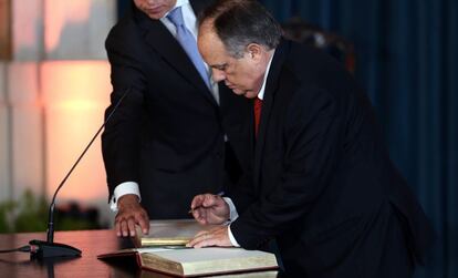 Imagen de João Soares, cuando tomó posesión en noviembre de 2015.