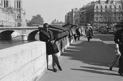 James Baldwin en París, abril de 1972. 