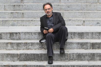 El director de cine José María Orbe, ayer en San Sebastián.