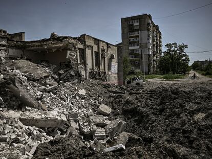 Un edificio destrozado en la ciudad de Lisichansk, el pasado 30 de mayo.