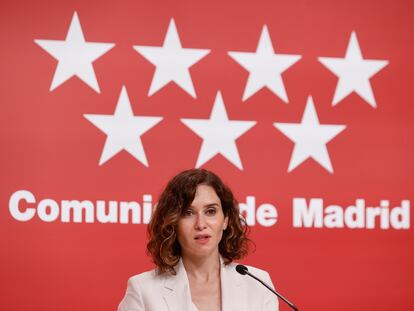 La presidenta de la Comunidad de Madrid, Isabel Díaz Ayuso.