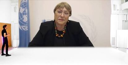 Michelle Bachelet, alta comisionada de las Naciones Unidas para los Derechos Humanos y expresidenta de Chile.