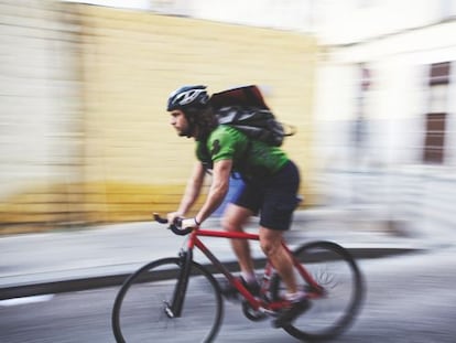 ¿Por qué no iba a ir en bicicleta un mensajero?