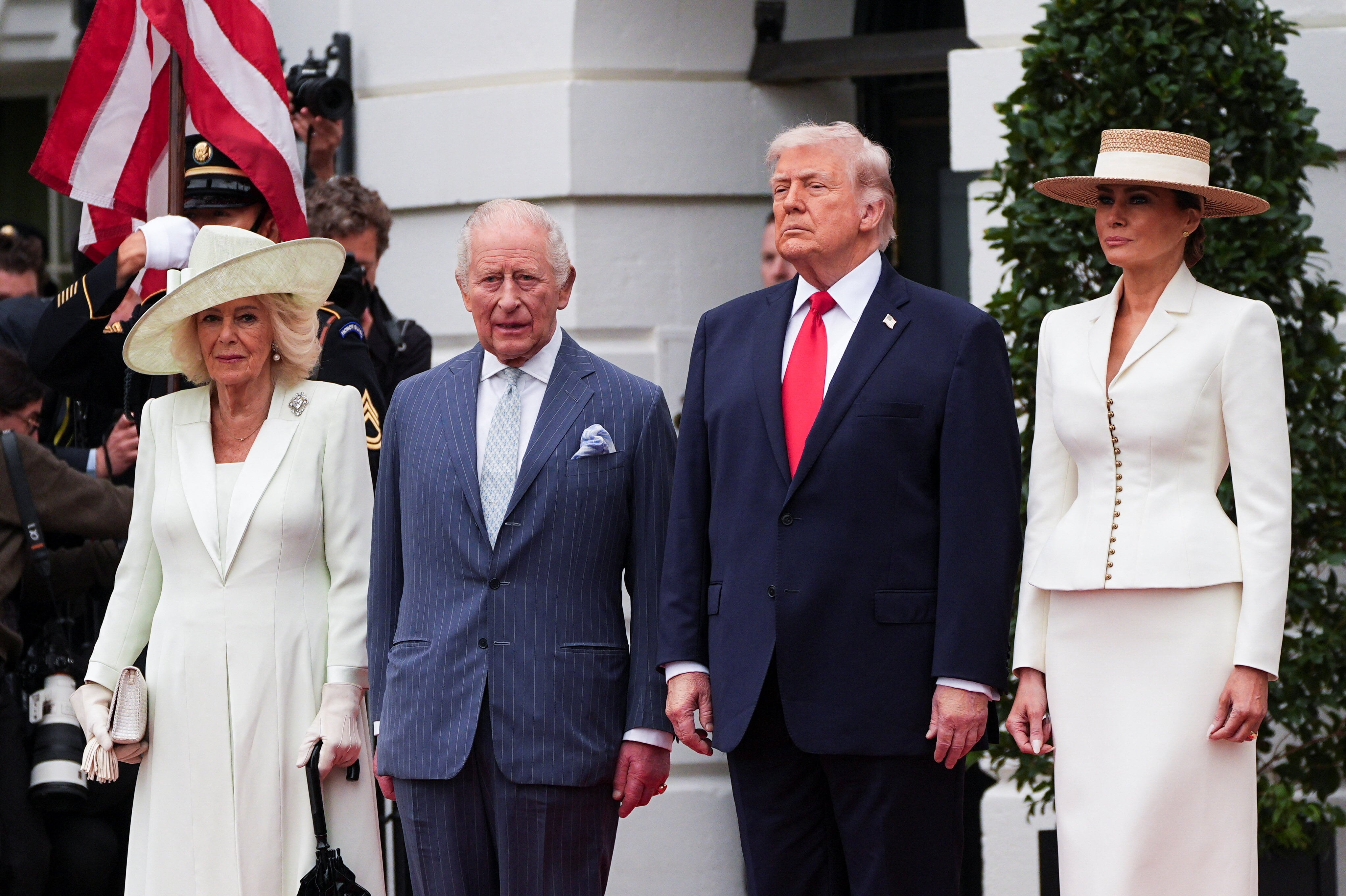 Ceremonia de bienvenida, discurso en el Congreso y cena de gala para Carlos III y Camila en su segundo día en EE UU