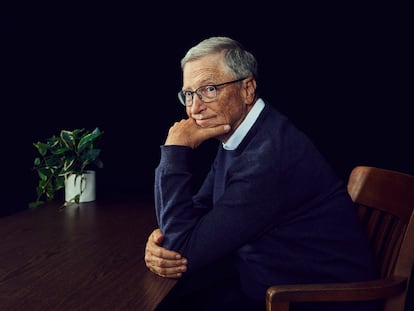 Bill Gates posa en un estudio de Gates Ventures, en Indian Wells (California).
