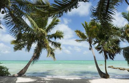 Playa de aguas turquesas en la isla de Cayo Sumba.