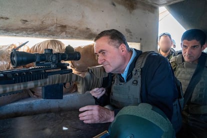  El ministro de Defensa israelí, Israel Katz, en el sur de Líbano el 2 de febrero.