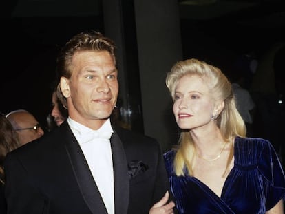 Patrick Swayze y Lisa Niemi en 1991.