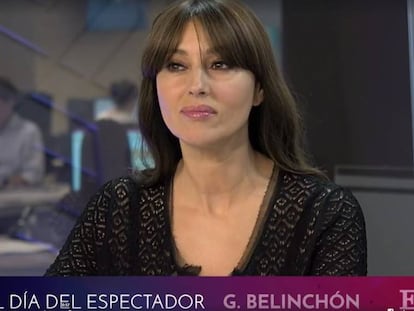 La actriz Monica Bellucci, este viernes en el EL PA&Iacute;S.