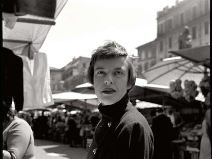 Ingeborg Bachmann, en Roma en 1954.