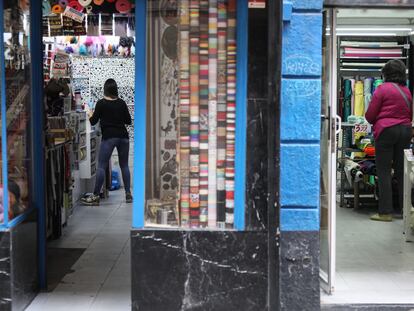 Un comercio en el barrio de Malasaña, en Madrid.