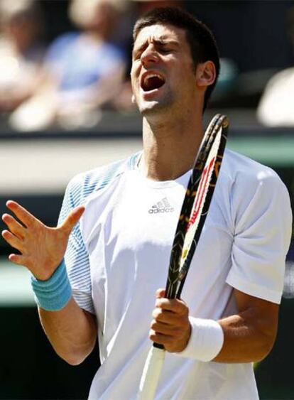 Djokovic, durante el encuentro