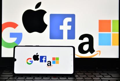 Google, Apple, Facebook, Amazon, Microsoft