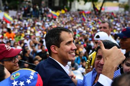 Guaidó llega a Caracas, este lunes.