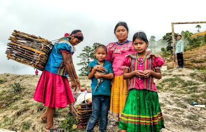 Membros da comunidade do Corredor Seco da Guatemala. 