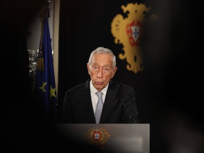 Marcelo Rebelo de Sousa, durante un mensaje a la nación en Lisboa el pasado 9 de noviembre.