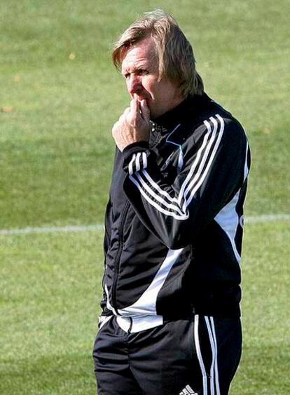 Schuster, ayer en Valdebebas.