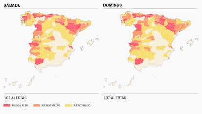 La primera ola de calor arranca con el 75% de los municipios en niveles de riesgo para la salud