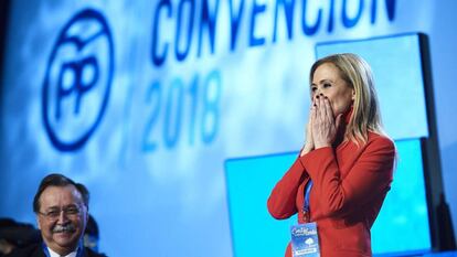 Cristina Cifuentes en la Convención Nacional del PP.