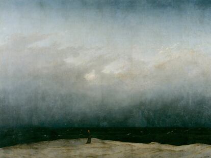 'Monje a la orilla del mar', de Caspar David Friedrich (entre 1808 y 1810).