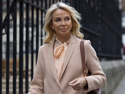 Corinna Larsen llegaba el 29 de marzo al Real Tribunal de Justicia, en Londres.