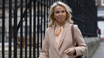 Corinna Larsen llegaba el 29 de marzo al Real Tribunal de Justicia, en Londres.
